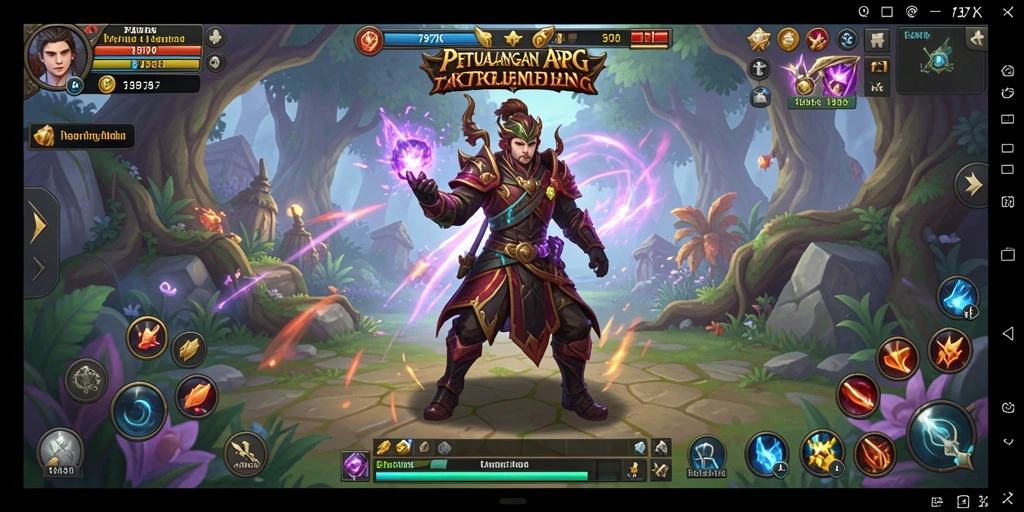 Gameplay <strong>797K</strong> menunjukkan pertarungan seru antara karakter dan monster.