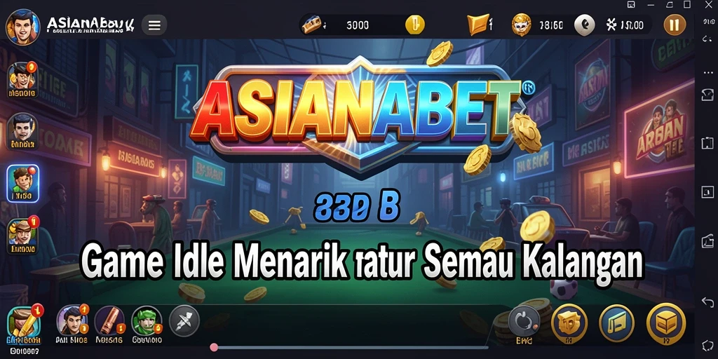 Tampilan gameplay ASIANABET dengan elemen Idle yang menarik.
