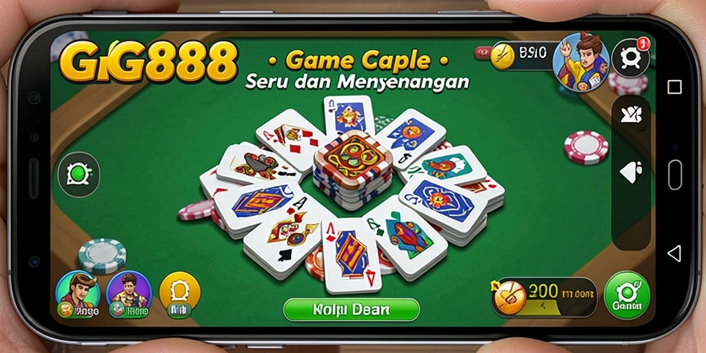 Tampilan screenshot GGG888 menampilkan duel Gaple yang seru.