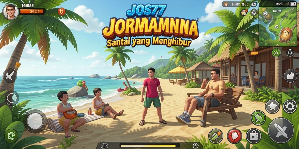 Tangkapan layar utama JOS77 menunjukkan gameplay seru yang menyenangkan.