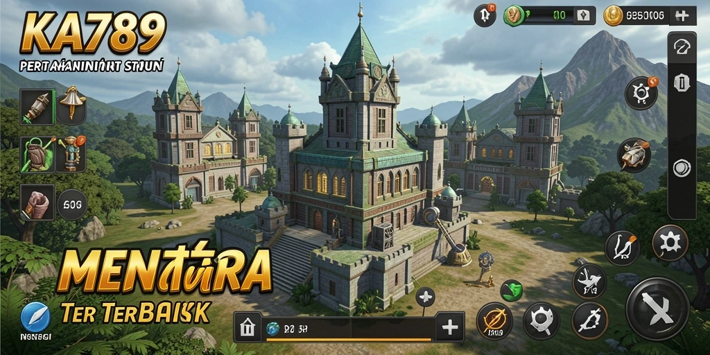 Tampilan gameplay KA789 yang menegangkan dalam pertahanan menara.