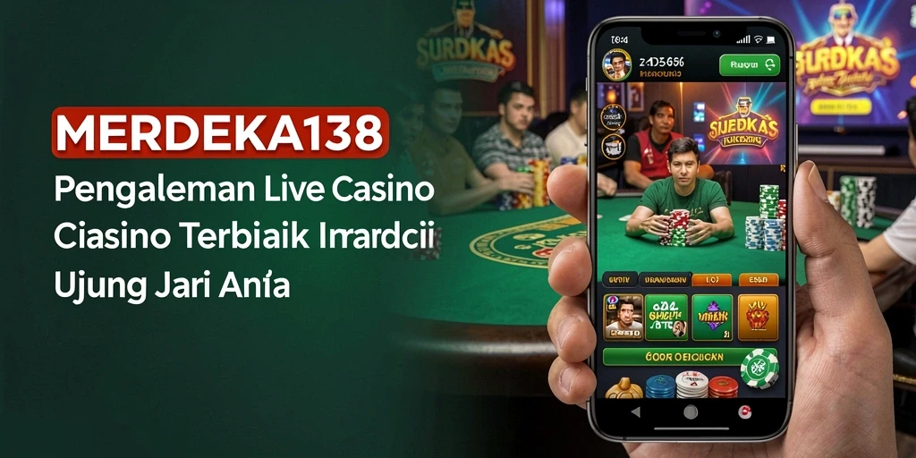 Tampilan gameplay menarik dari MERDEKA138 dengan dealer langsung