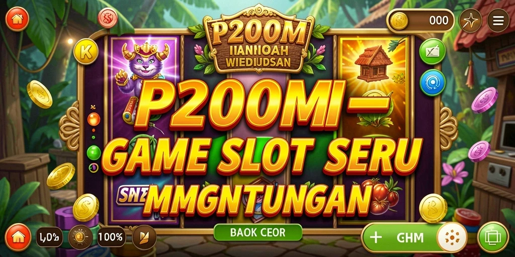 Tangkapan layar gameplay P200M yang menampilkan aksi seru permainan slot.