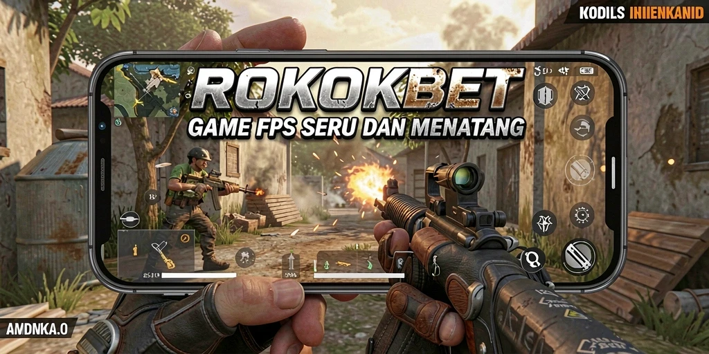 Screenshot gameplay ROKOKBET menunjukkan aksi tembak-menembak yang mendebarkan.