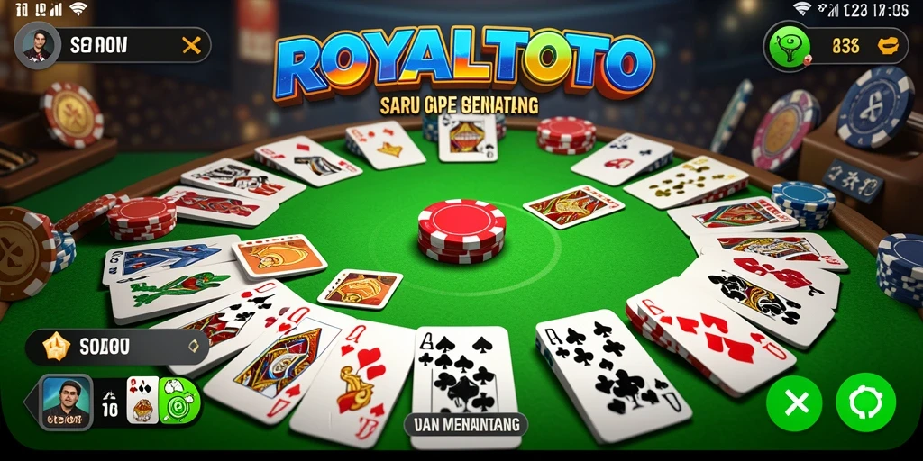 Screenshot gameplay Gaple yang menarik dan seru.