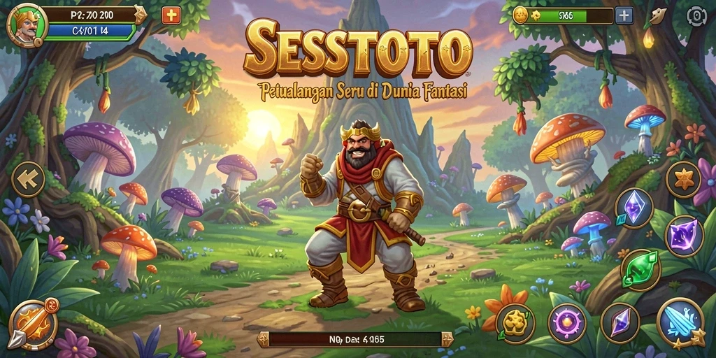 Tampilan gameplay SESETOTO yang penuh aksi dan petualangan.