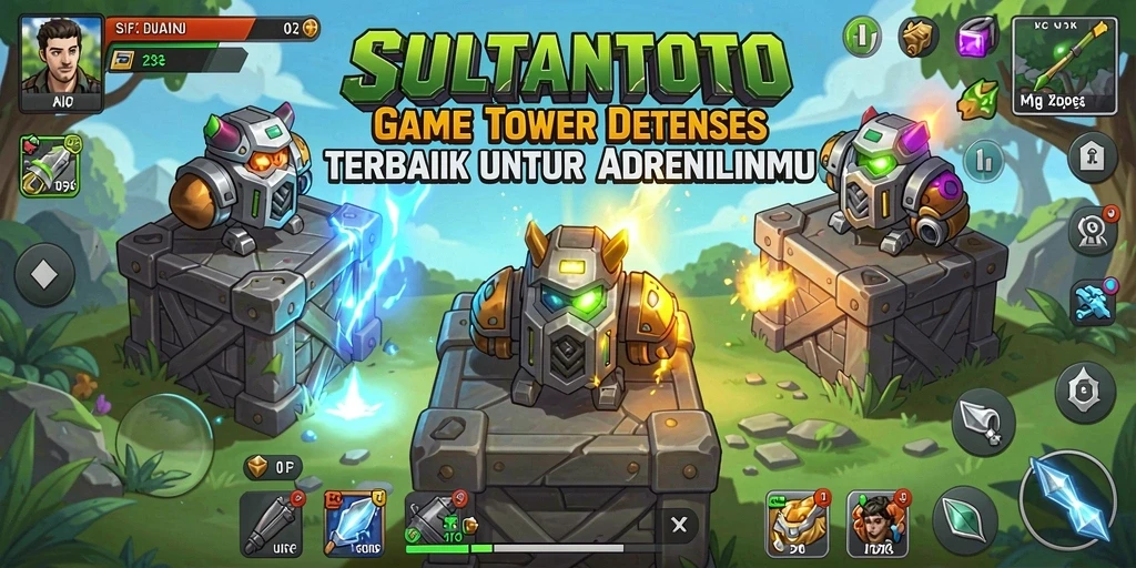 Screenshot gameplay SULTANTOTO dengan aksi seru Tower Defense.