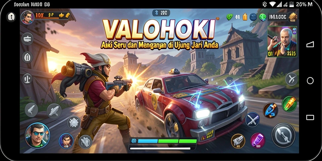 Tampilan gameplay VALOHOKI dengan aksi yang mendebarkan.