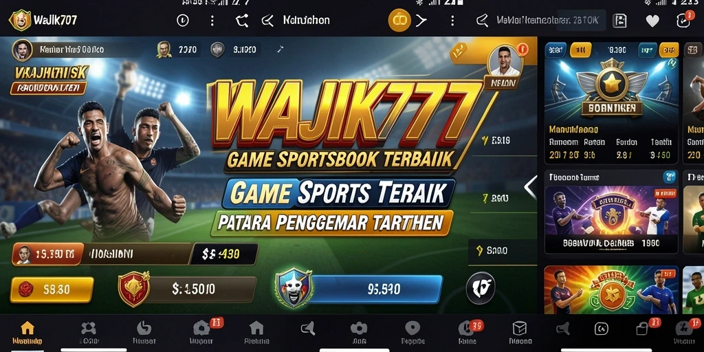 Tampilan gameplay menarik dari WAJIK777 dalam taruhan olahraga.